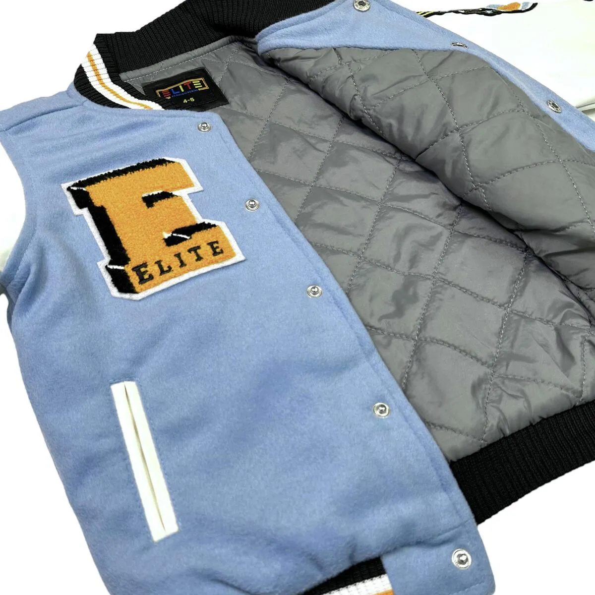 4219 UNC Blue Kids Varsity Jacket