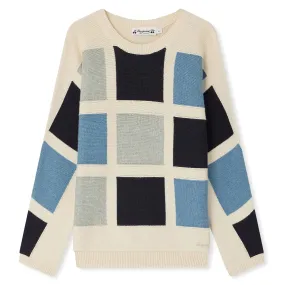 BONPOINT Eran Windowpane Lightweight Sweater