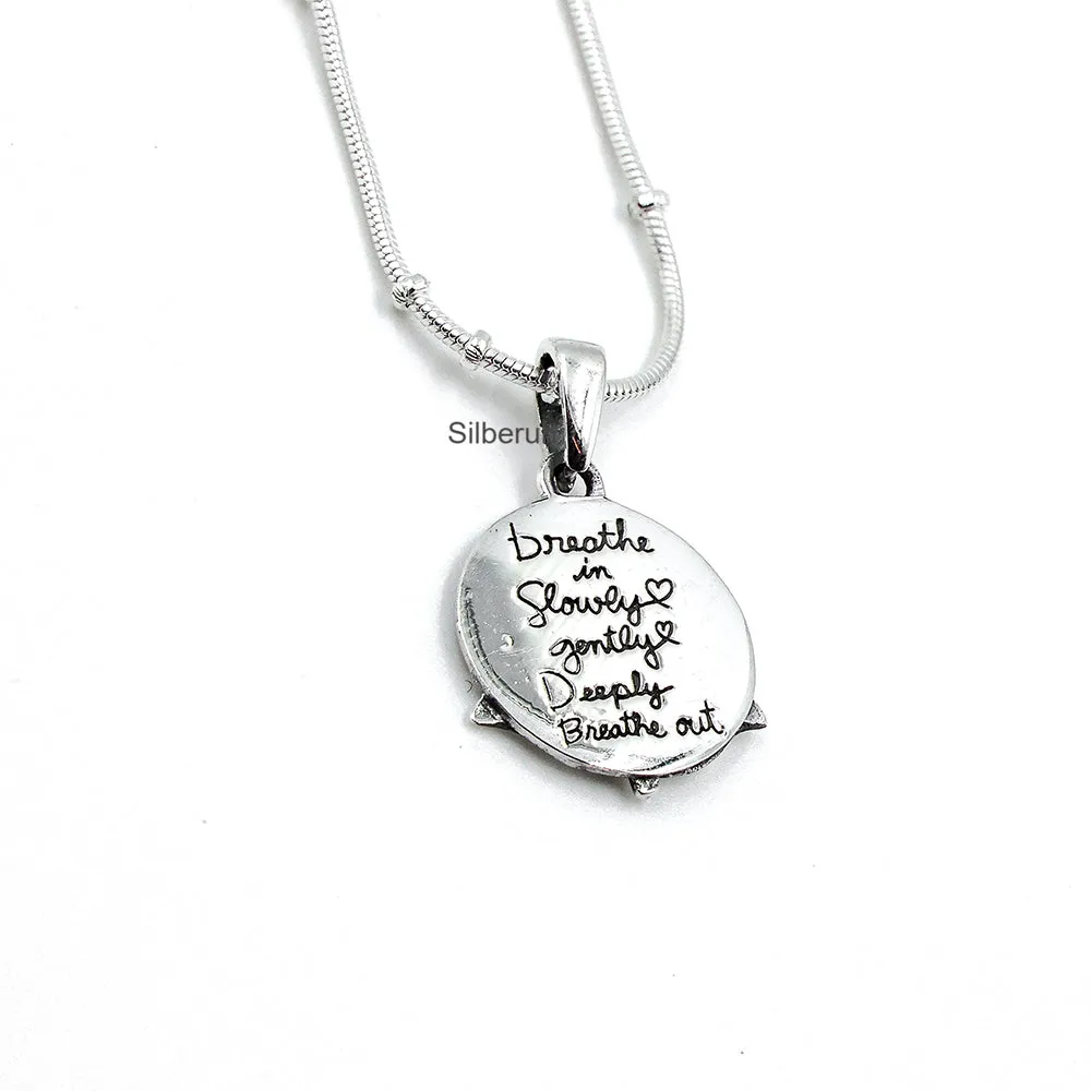 Breathe Silver Pendant