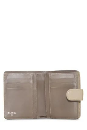 Chanel,  Beige Caviar Timeless 'CC' Compact Wallet, Beige