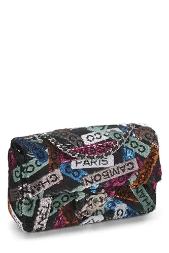 Chanel,  Multicolor Sequin Half Flap Small, Multi