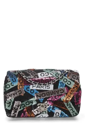 Chanel,  Multicolor Sequin Half Flap Small, Multi