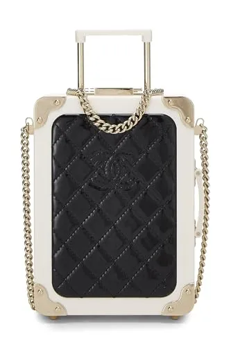 Chanel,  Patent Leather & Perspex Evening In The Air 'CC' Trolley Minaudière Chain Clutch, Multi