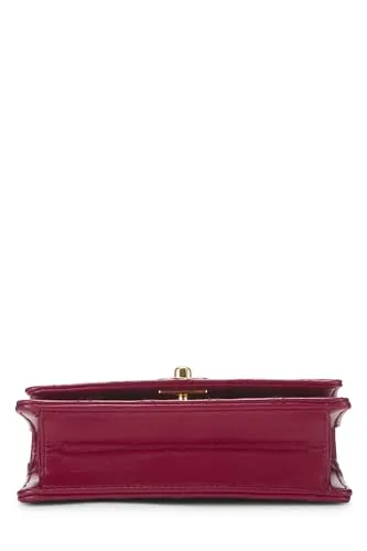 Chanel,  Pink Quilted Lambskin Half Flap Micro, Pink
