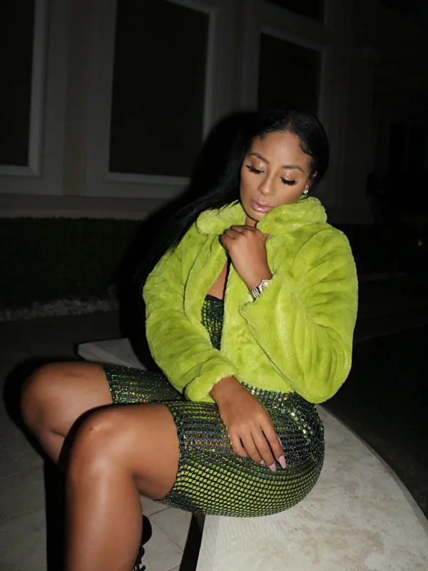 Cozy Open Front Crop Plush Jacket for Every Event