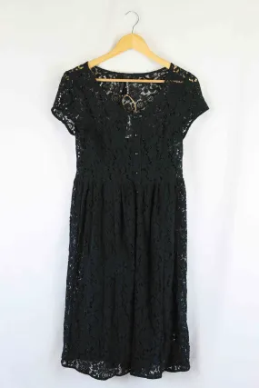 Dangerfield Black Lace Dress 12