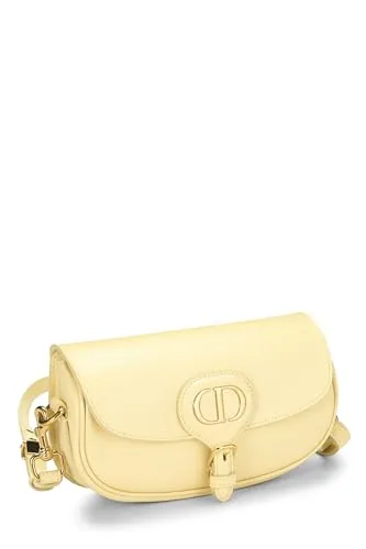 Dior,  Yellow Calfskin Bobby Flap East West, Yellow