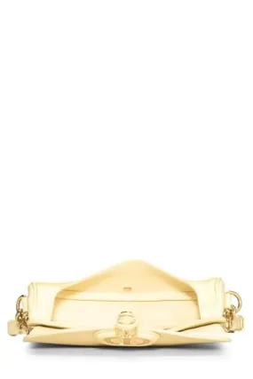 Dior,  Yellow Calfskin Bobby Flap East West, Yellow