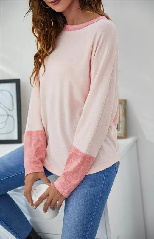 Elegant Batwing Sleeve Cotton Tunic for Women - Stylish Loose Fit Top for Spring-Summer