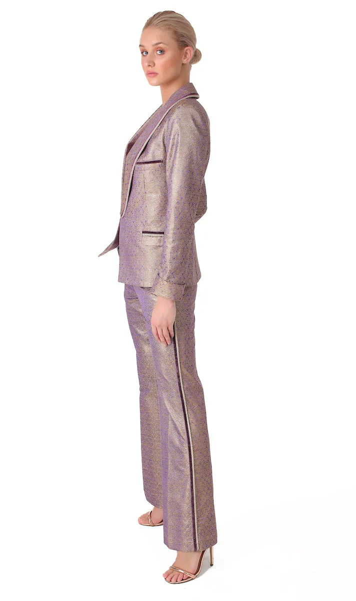 French Suit Silk & Velvet ( Suit & Jacket )