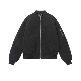 Full Zip Bomber Quilted Jacket