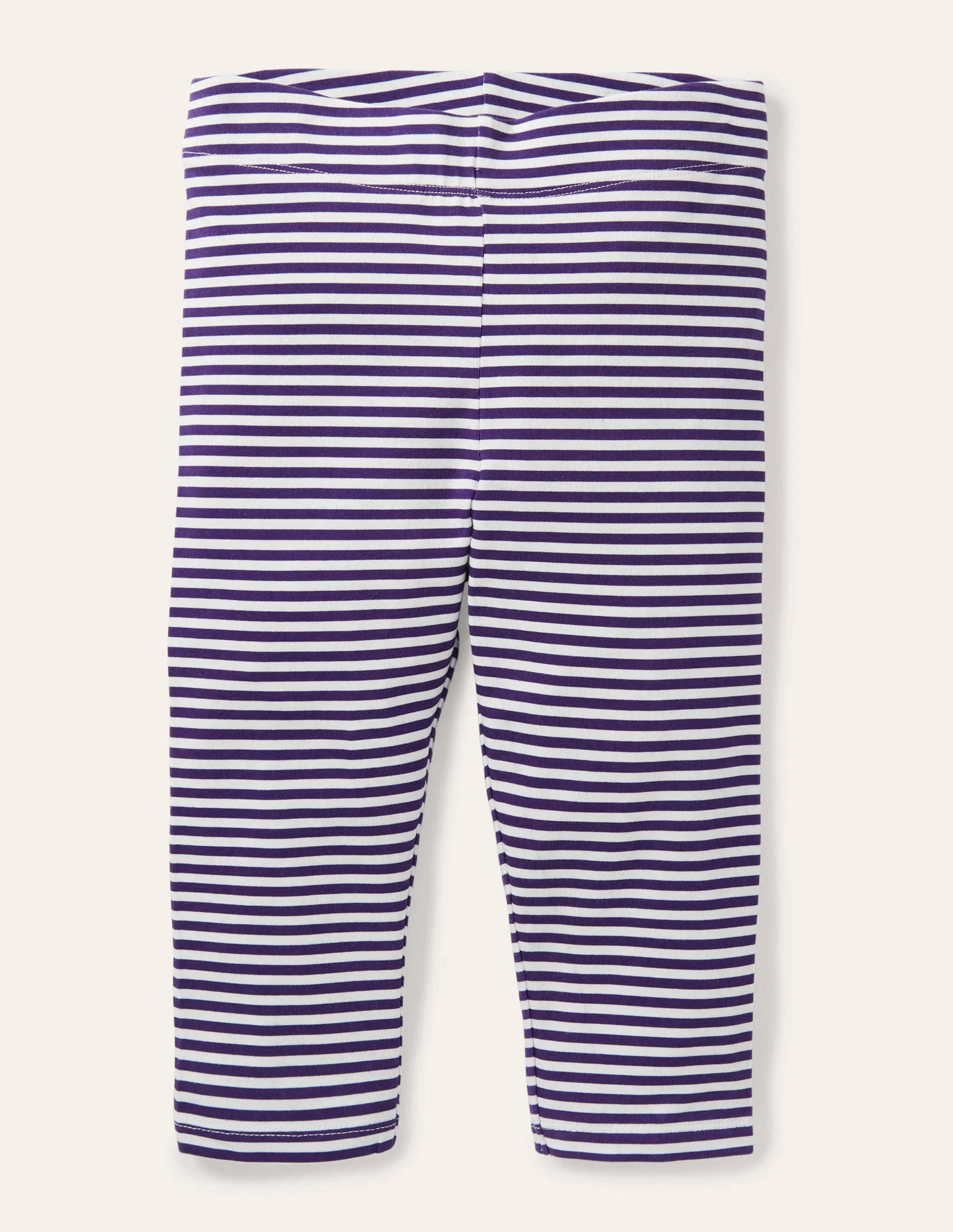 Fun Cropped Leggings-Indigo Navy/ White
