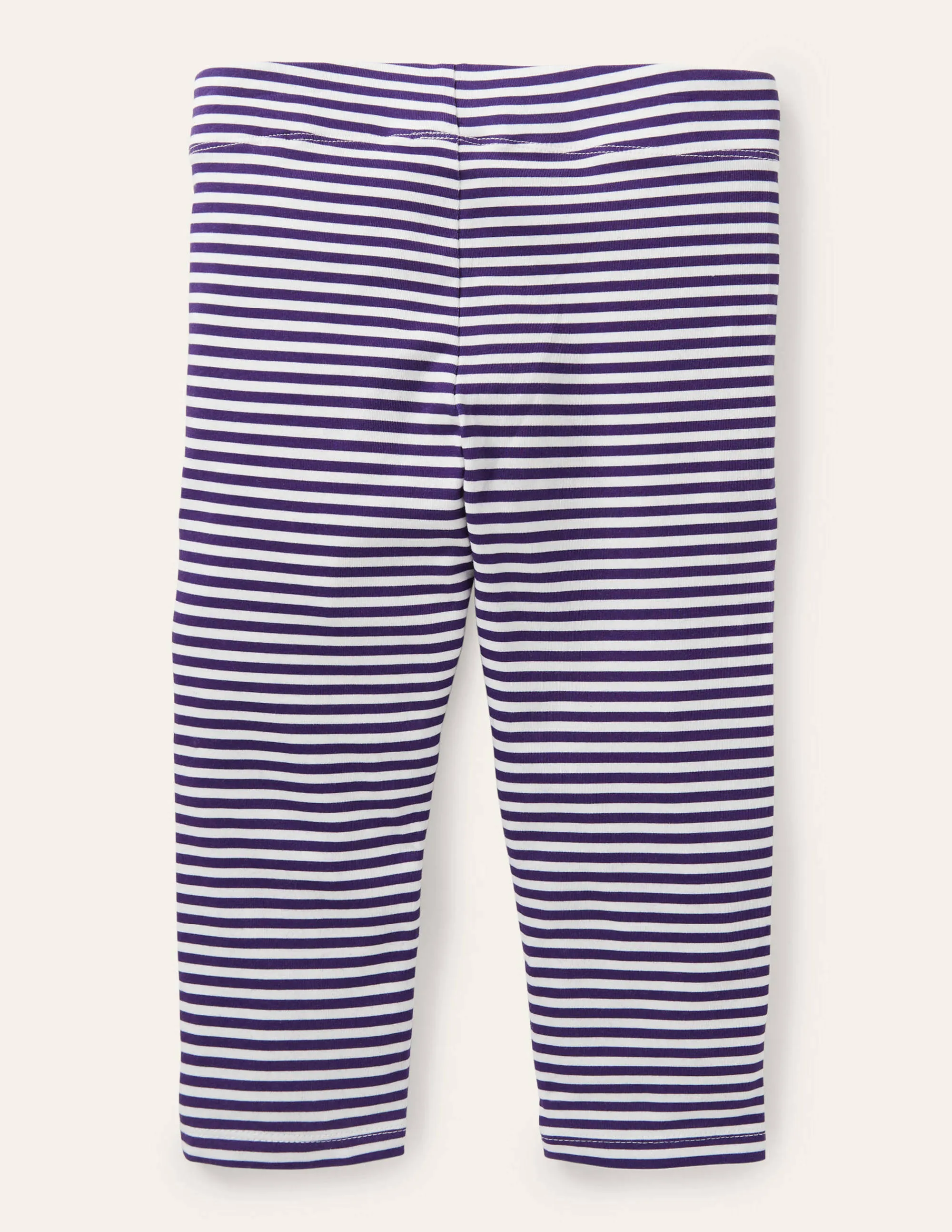 Fun Cropped Leggings-Indigo Navy/ White