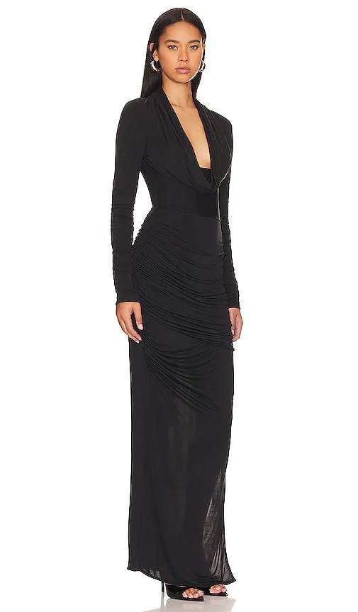 GAUGE81 Elos Maxi Dress in Black
