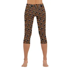 Graphic Panthers Capril Leggings up to 5 XL