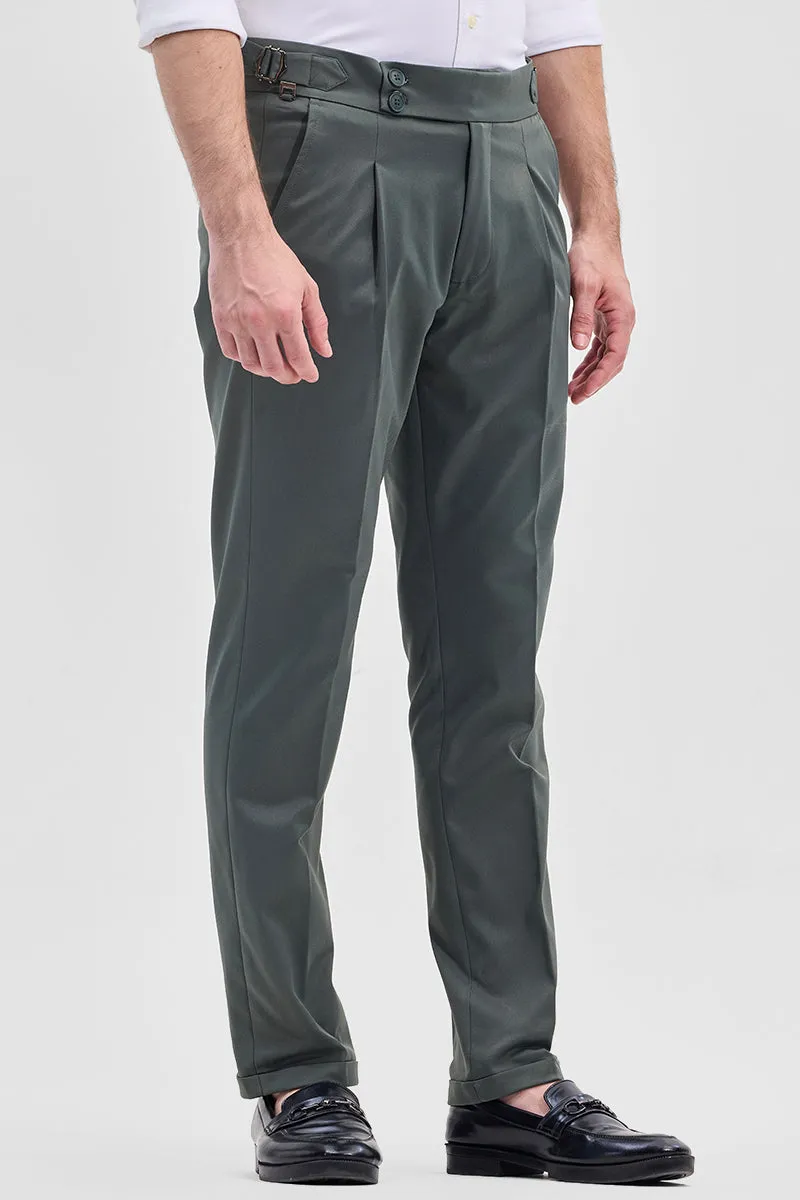 Green Slim Fit Trousers