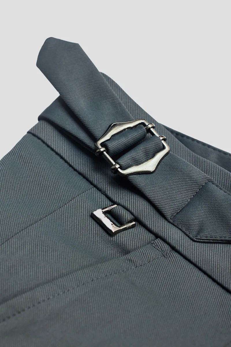 Green Slim Fit Trousers