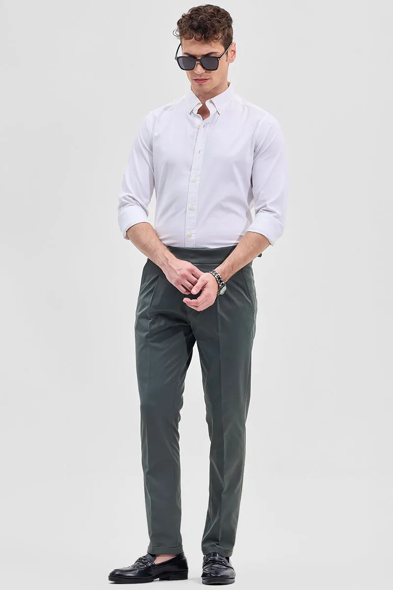 Green Slim Fit Trousers