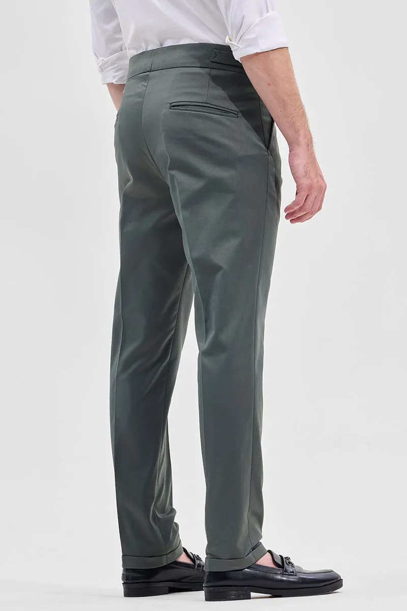 Green Slim Fit Trousers