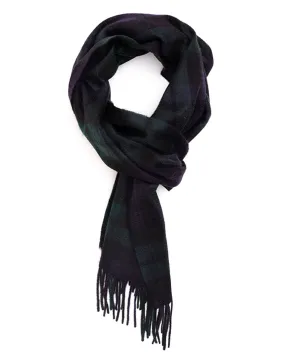 Joshua Ellis - Cashmere Tweed Scarf Black Watch