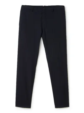 Lacoste Marine Blue Wool & Cotton Chinos