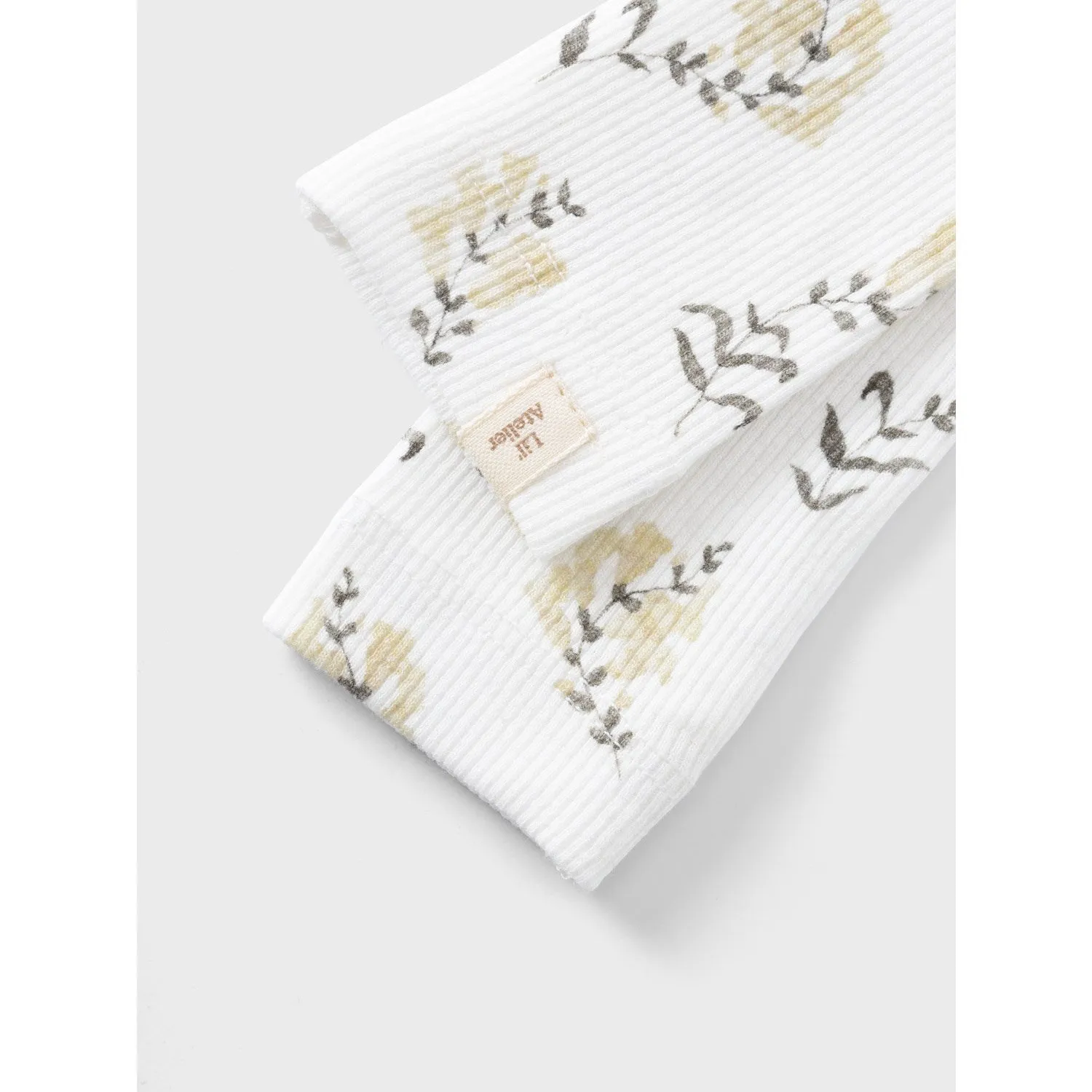 Lil'Atelier Coconut Milk Yellow Flower Gavo Slim Legging