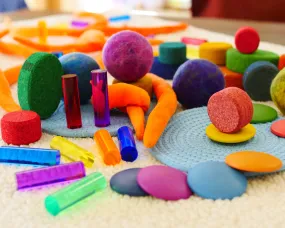 Loose Parts Color Mix For Toddlers