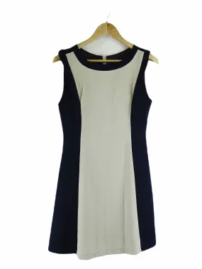 Mela Loves London Cream and Navy Mini Dress 10