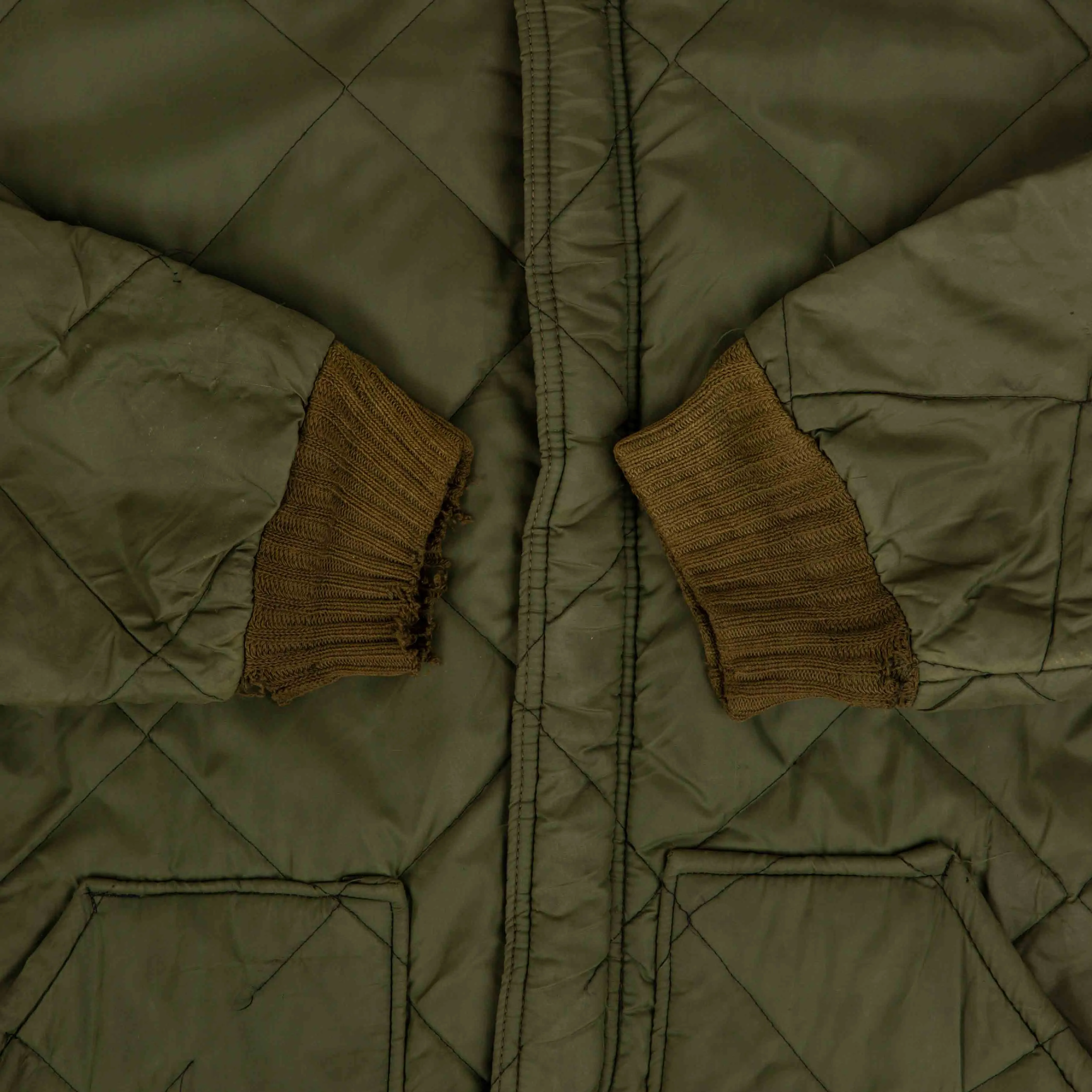 MEN'S VINTAGE 1970S QUILTED WORKWEAR JACKET - LARGE