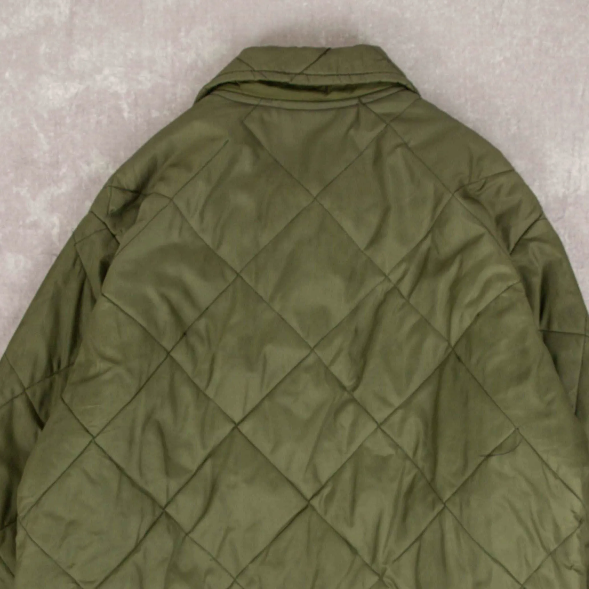 MEN'S VINTAGE 1970S QUILTED WORKWEAR JACKET - LARGE