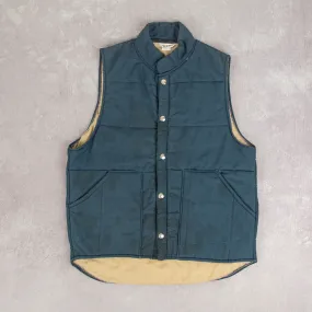 MEN'S VINTAGE 1980S QUILTED GILET JACKET - MEDIUM