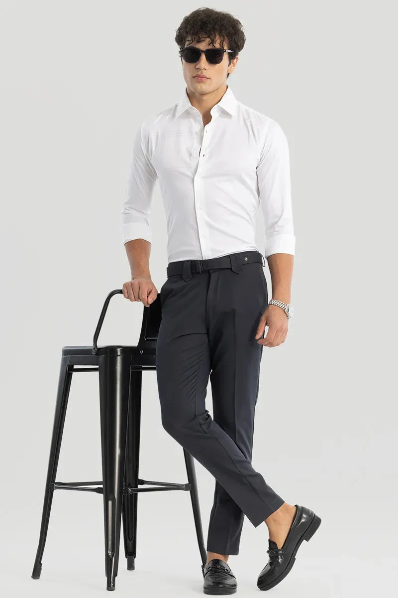 Navy Slim Fit Trousers