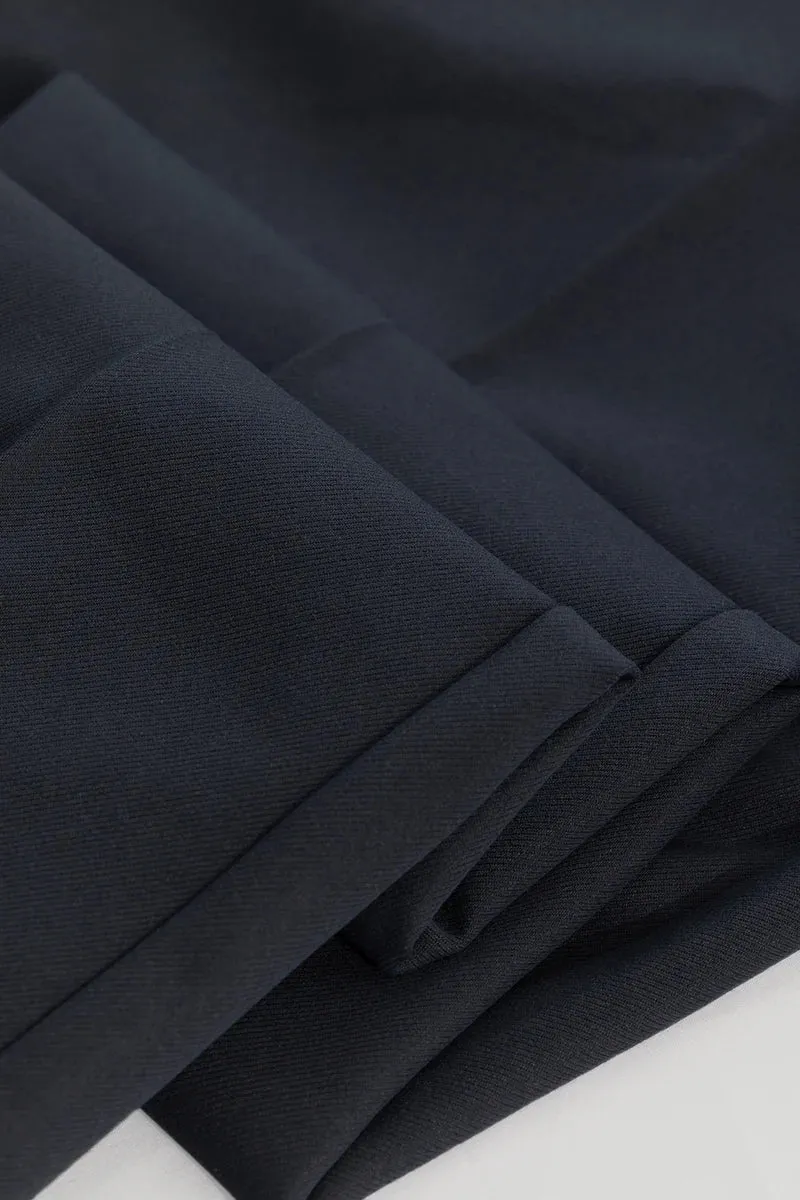 Navy Slim Fit Trousers