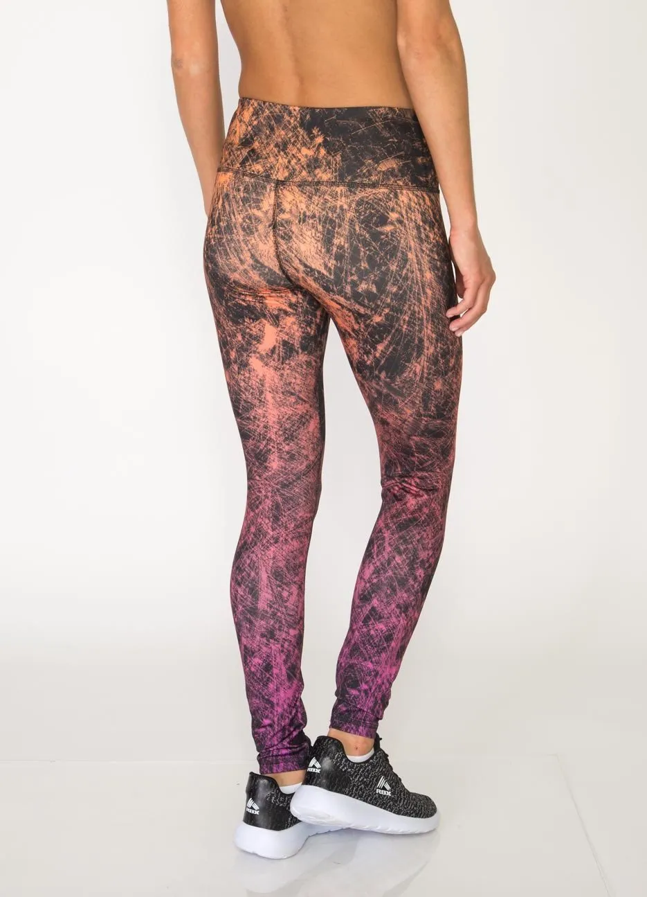 Ombre Splatter Printed Legging
