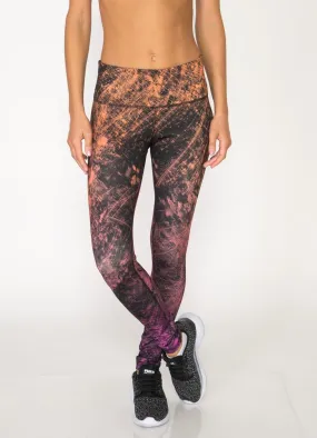 Ombre Splatter Printed Legging