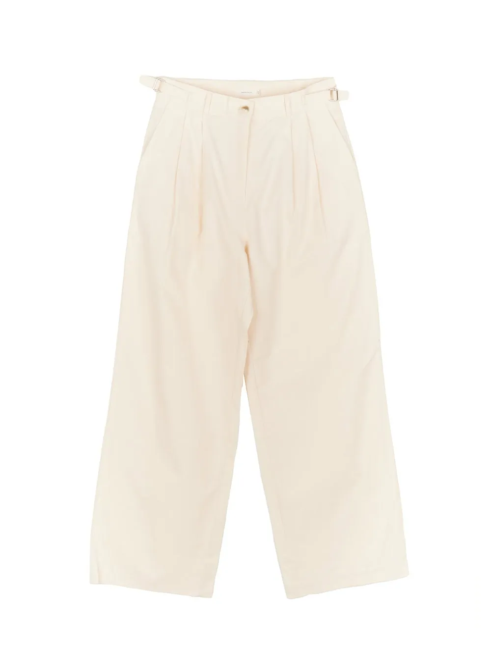 Pintuck Cotton Tailored Trousers CA502