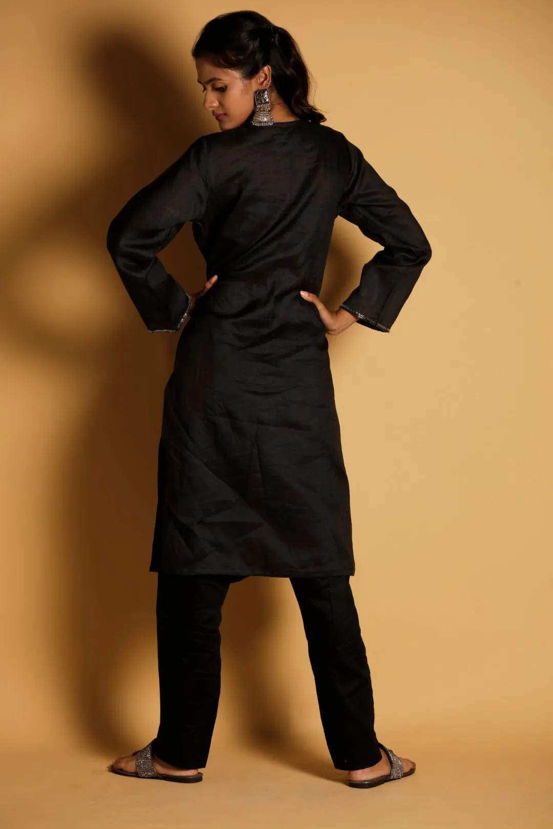 Pure Linen Pencil Pants