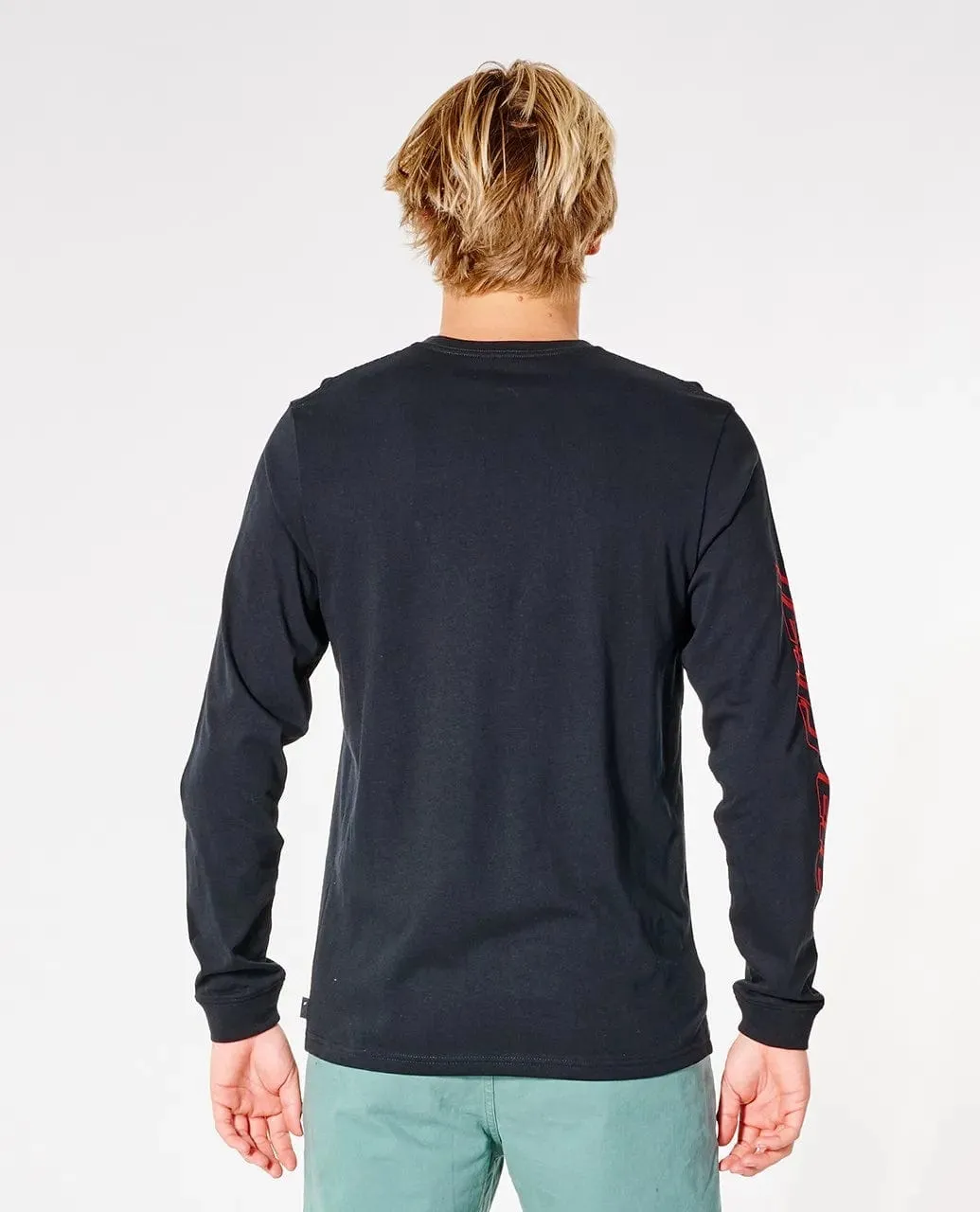 Rip Curl Mens Fade Out Icon Long Sleeve Tee