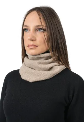 Sciarpa anello 100% cashmere rigenerato
