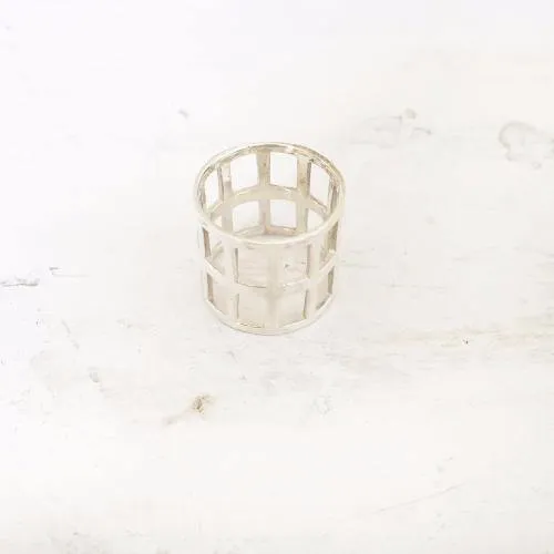 Silver Cage Ring