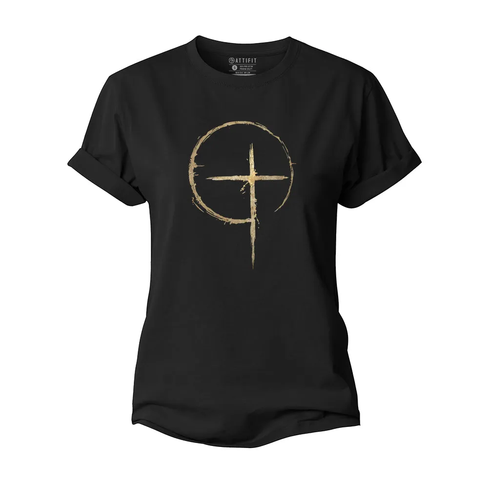 Simple Cross Women's Cotton T-Shirt