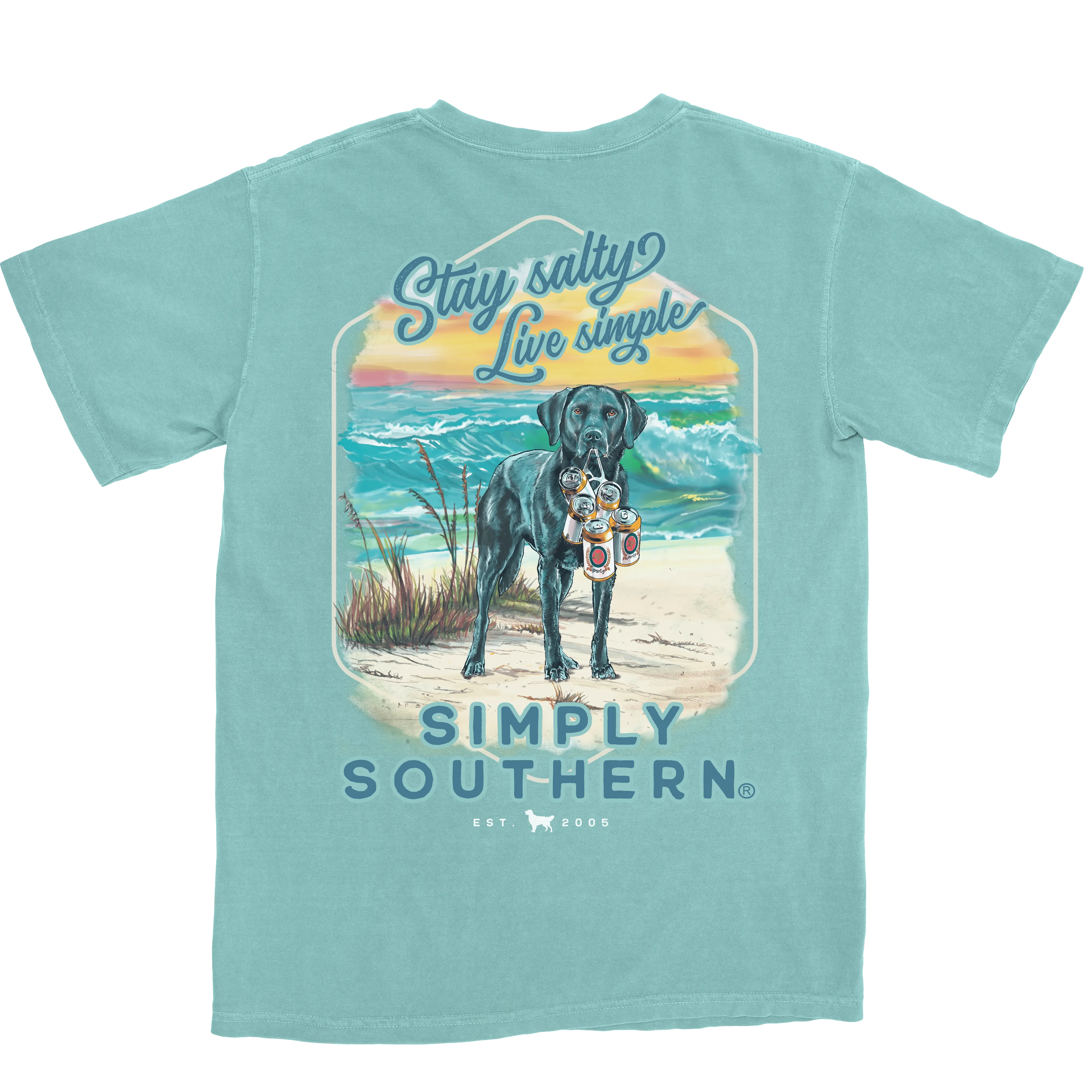 Simply Southern Unisex Short Sleeve Comfort Colors Tee - SALTY