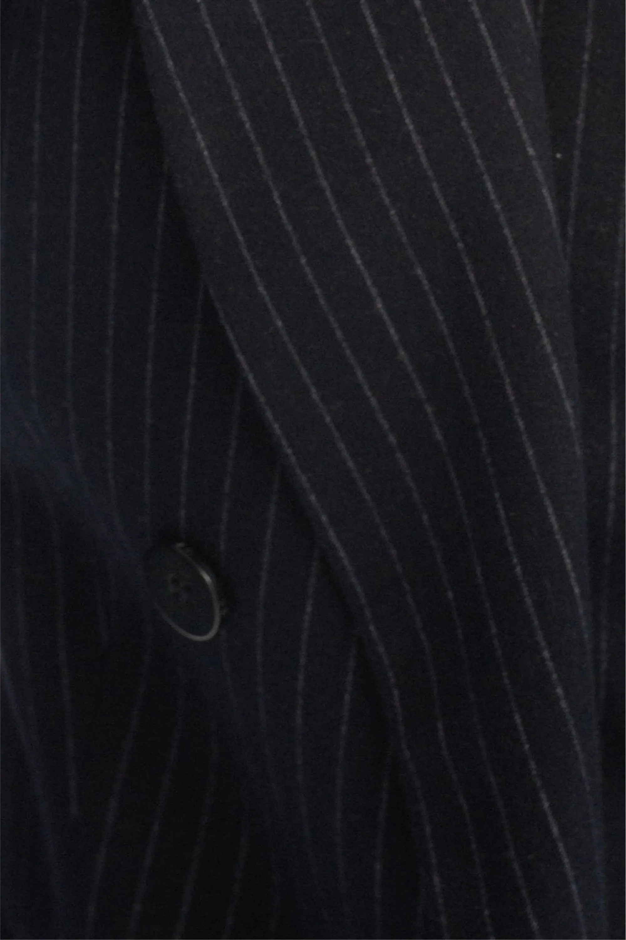 SLIM FIT NAVY TROUSERS IN STRIPES