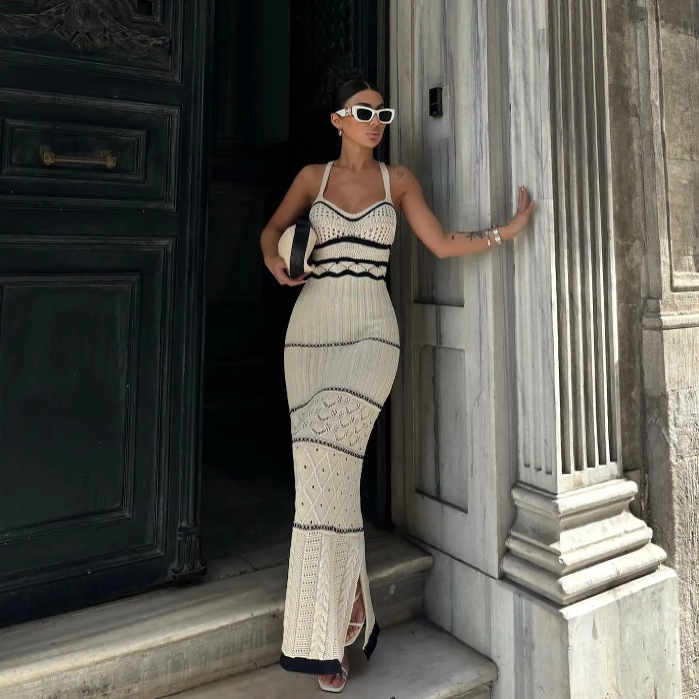 Slim Hip-wrapped Fishtail dress