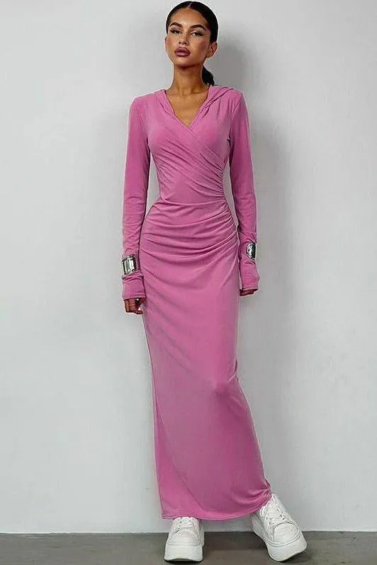 Slim hooded dress