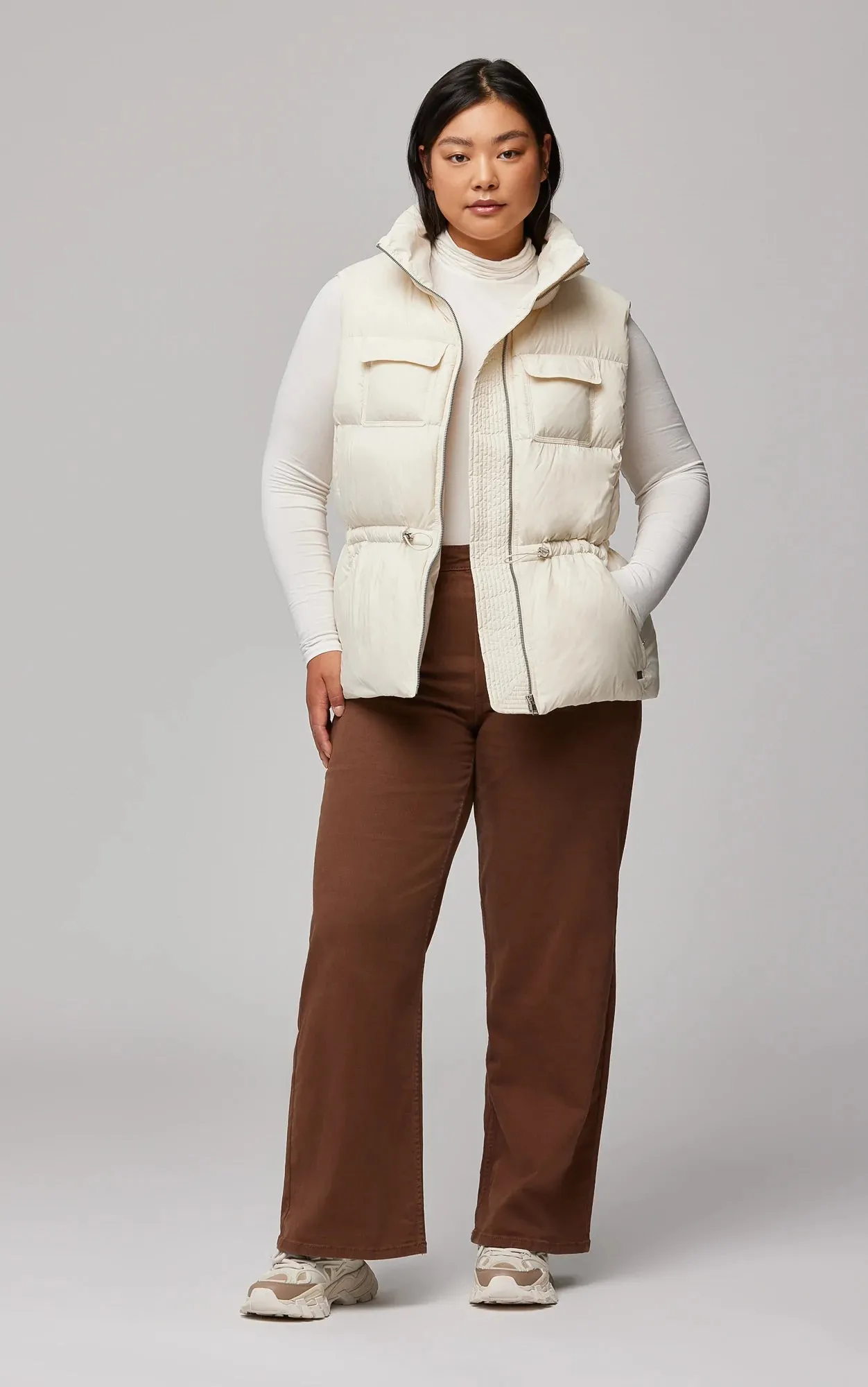 Soia & Kyo Deanna Light Down Jacket Vest- Powder
