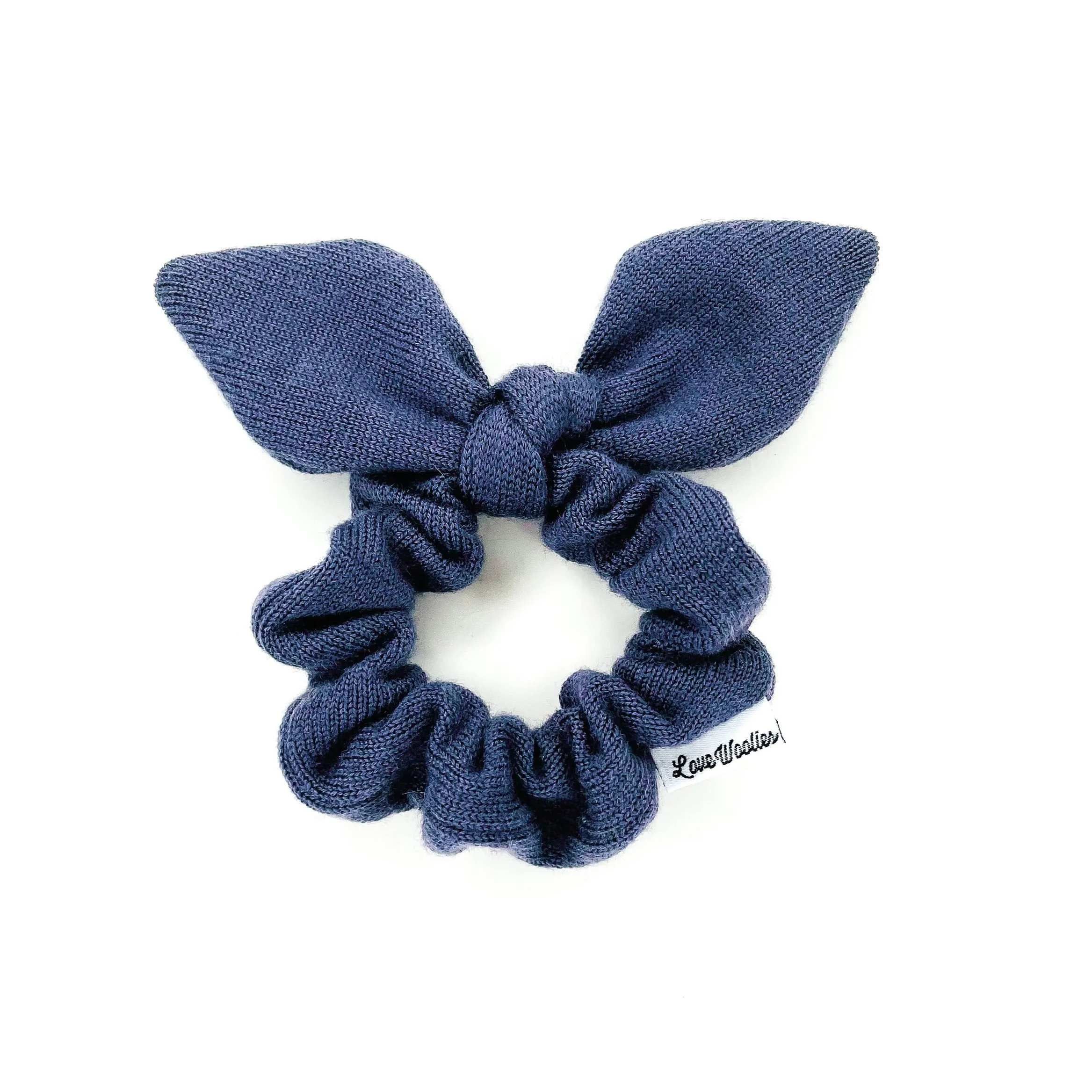 THIN CASHMERE BLUE SCRUNCHIE | Grace