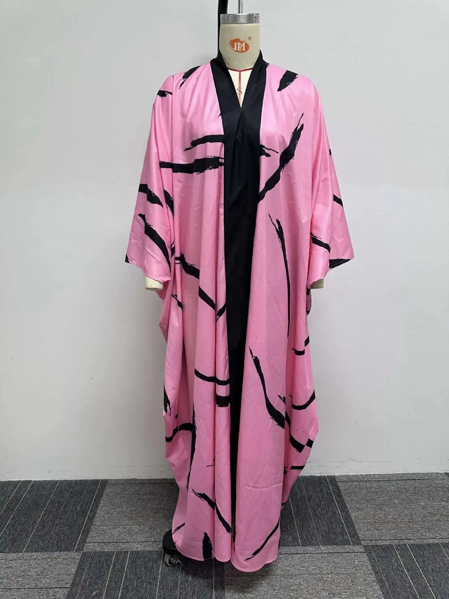 Women's Autumn African Long Sleeve V-neck Plus Long Party Evening Dress